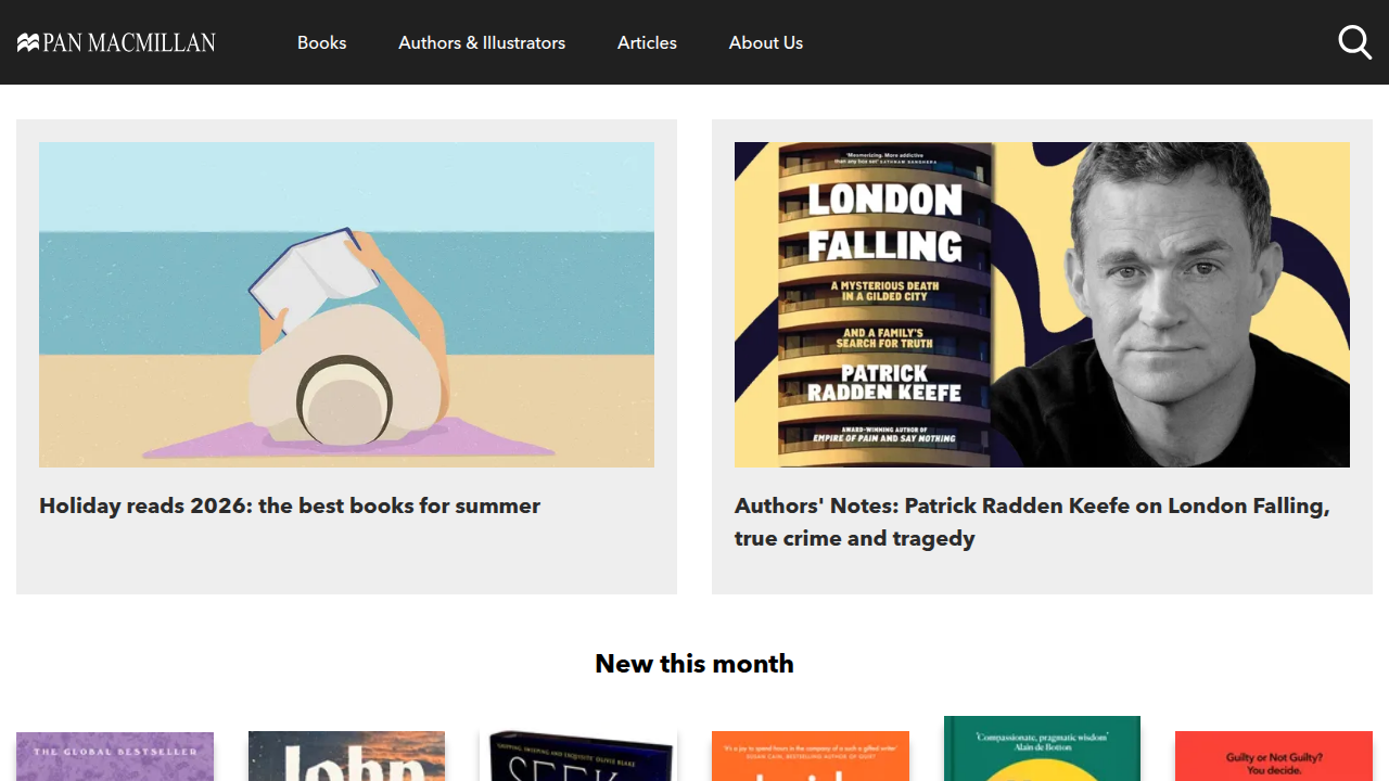 The sci-fi and fantasy blog section of Pan Macmillan, a publishing house that provides curated lists and insights into new and noteworthy books.