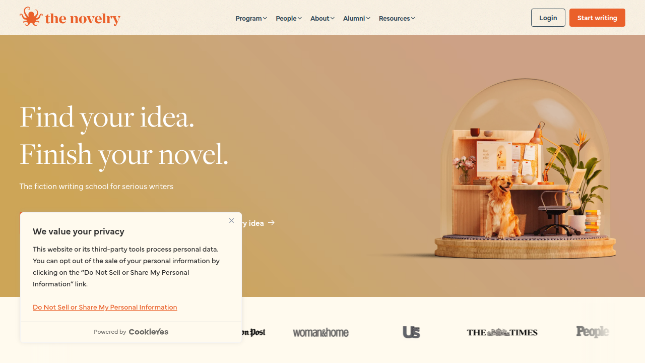 The Novelry blog, a source for insights into writing and delightful YA romance books with diverse characters.