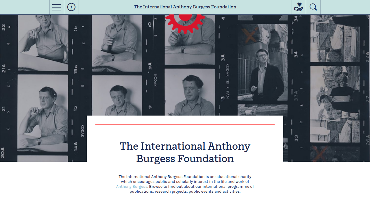 The official website of the Anthony Burgess Foundation, dedicated to preserving and promoting the work of the author of 'A Clockwork Orange'.
